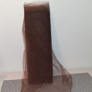 11+ Yds Brown Tulle/netting Fabric